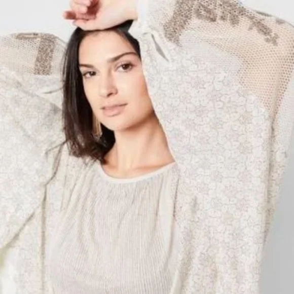 Free People Boho Indigo Dreams Tunic S/M NWT - Picture 6 of 11